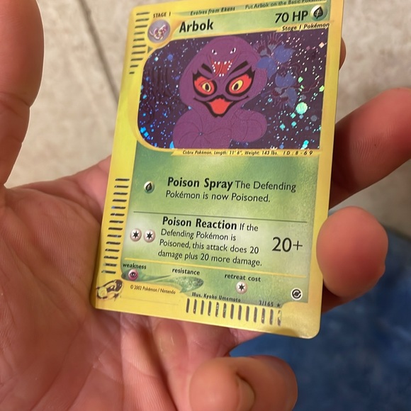 Arbok 3/165 Nintendo 2002 Trading Card Ungraded Pokémon Expedition - Picture 2 of 4